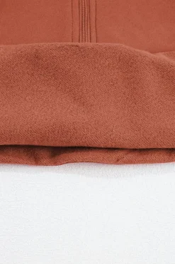Clearance Dear-Lover Fleece Lined Zip Up Stand Collar Thumbhole Sleeve Sweatshirt Flamingo