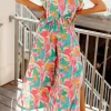 Hot Dear-Lover Floral Ruffled Sleeve Top Smocked Wide Leg Pants Set Pink