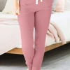 Outlet Dear-Lover Drawstring Waist Pocketed Joggers Fushia