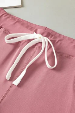 Outlet Dear-Lover Drawstring Waist Pocketed Joggers Fushia