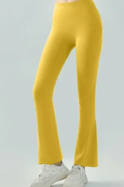 New Dear-Lover Crossed High Waist Flare Yoga Pants Ginger