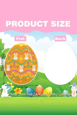 Discount Dear-Lover Easter Eggs Paper Decorative Pendant Set Ginger