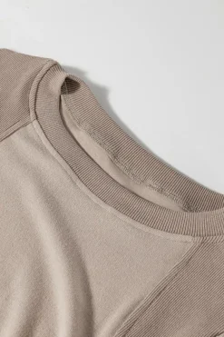 Outlet Dear-Lover Half Lantern Sleeve Solid Colour Pullover Top Goat