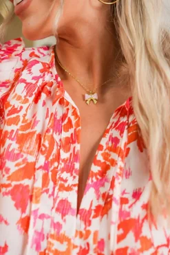 New Dear-Lover Bow Knot Rhinestone Plated Choker Necklace Gold