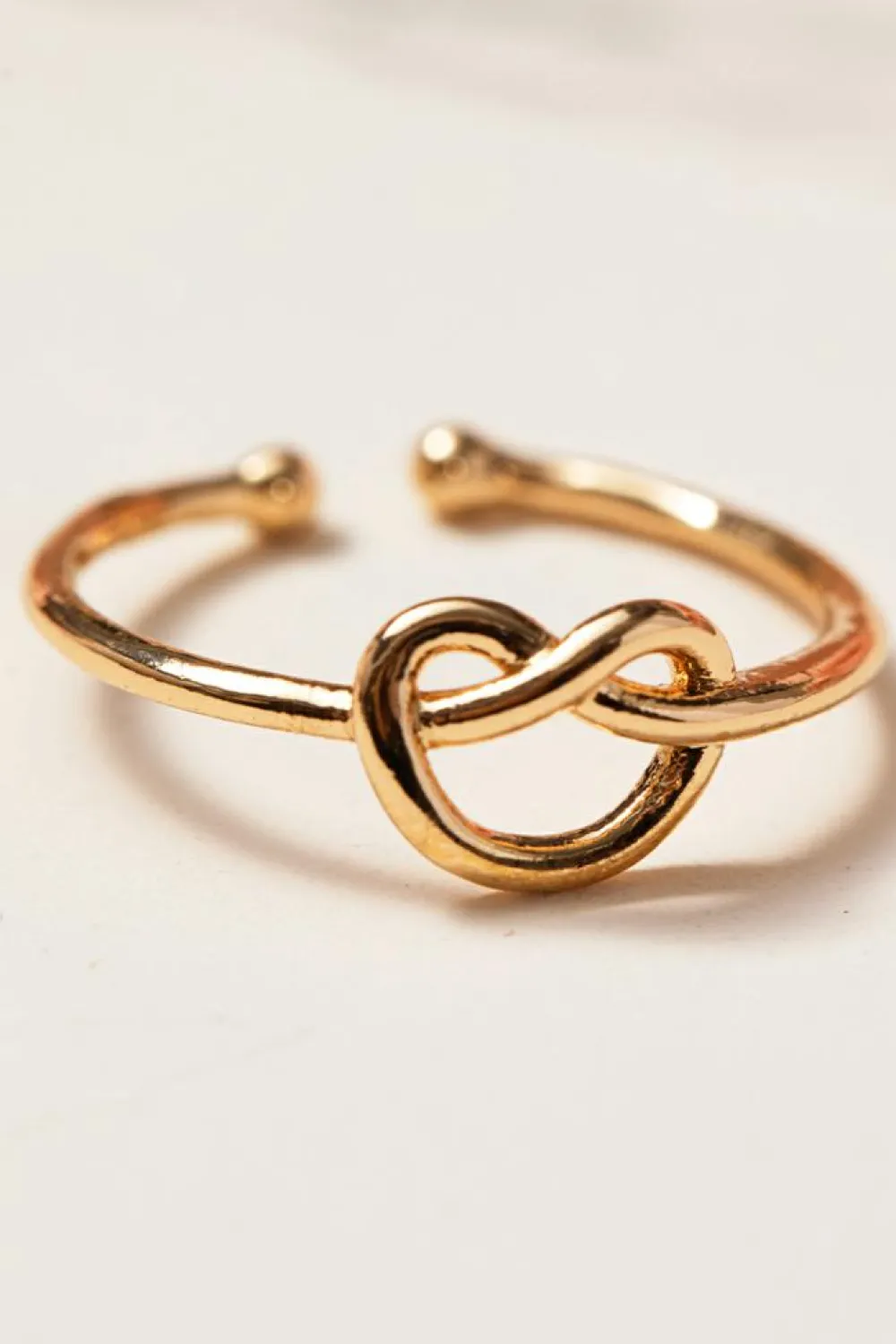 Best Dear-Lover Knot A Heart Valentines Fashion Ring Gold
