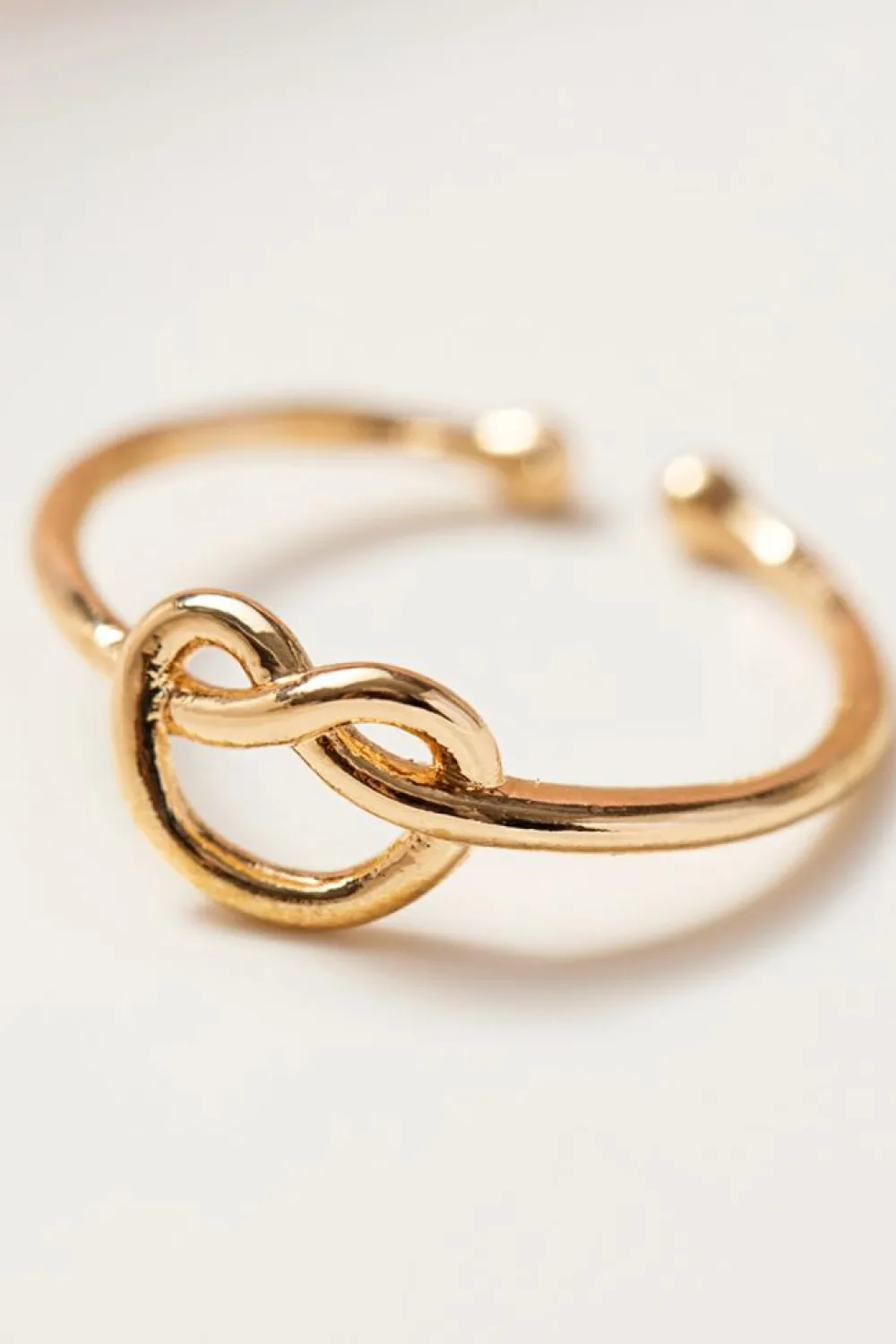 Best Dear-Lover Knot A Heart Valentines Fashion Ring Gold