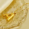 Outlet Dear-Lover Letter A Pendant Chain Necklace Gold