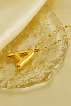 Outlet Dear-Lover Letter A Pendant Chain Necklace Gold