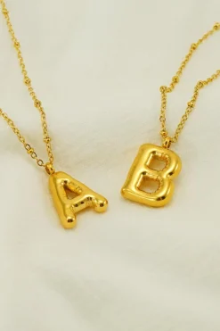 Outlet Dear-Lover Letter A Pendant Chain Necklace Gold
