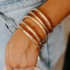 Discount Dear-Lover Multi Layer Plated Alloy Bangle Bracelet Gold