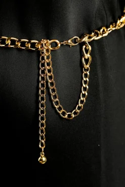Sale Dear-Lover Multi Layer Rhinestone Belt Chain Gold