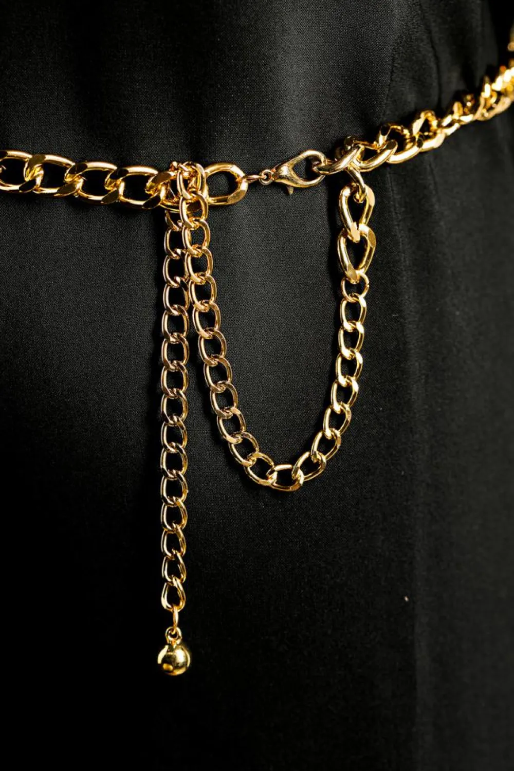 Sale Dear-Lover Multi Layer Rhinestone Belt Chain Gold