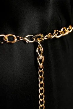 Sale Dear-Lover Multi Layer Rhinestone Belt Chain Gold