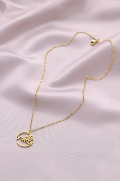 Sale Dear-Lover Special Gift Floral Mama Letter Necklace Gold
