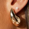 Outlet Dear-Lover Teardrop Plated Alloy Stud Earrings Gold