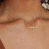 Discount Dear-Lover Tiny Mama Script Necklace Gold