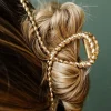 Outlet Dear-Lover Twist Large Alloy Hair Clip Gold