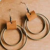 Sale Dear-Lover Vintage Hoop Hook Earrings Gold