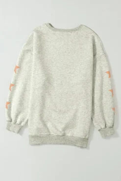 Sale Dear-Lover Game Day Graphic Rugby Football Season Sweatshirt Grapefruit Orange