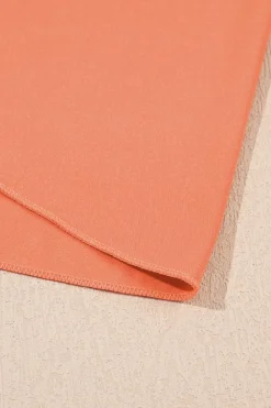 Hot Dear-Lover Spaghetti Straps U Neck Pocketed Active Dress Grapefruit Orange