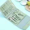 Best Dear-Lover 16pcs Portable Manicure Nail Clippers Set Grass Green