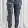 Hot Dear-Lover Breezy Leopard Joggers Gray