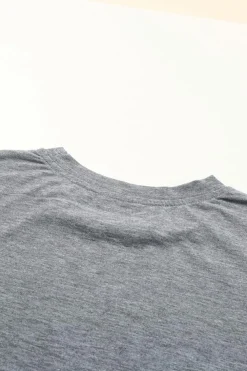 Outlet Dear-Lover CASH Letter Print T Shirt Gray