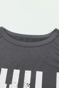 Outlet Dear-Lover CHILL Graphic Print Tank Top Gray