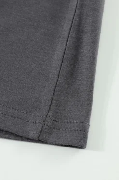 Outlet Dear-Lover CHILL Graphic Print Tank Top Gray