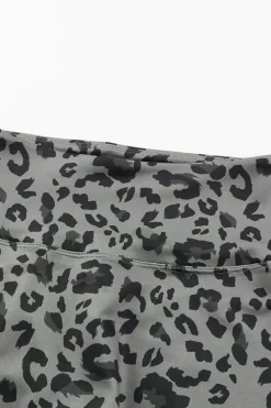 Clearance Dear-Lover Classic Leopard Print Active Leggings Gray