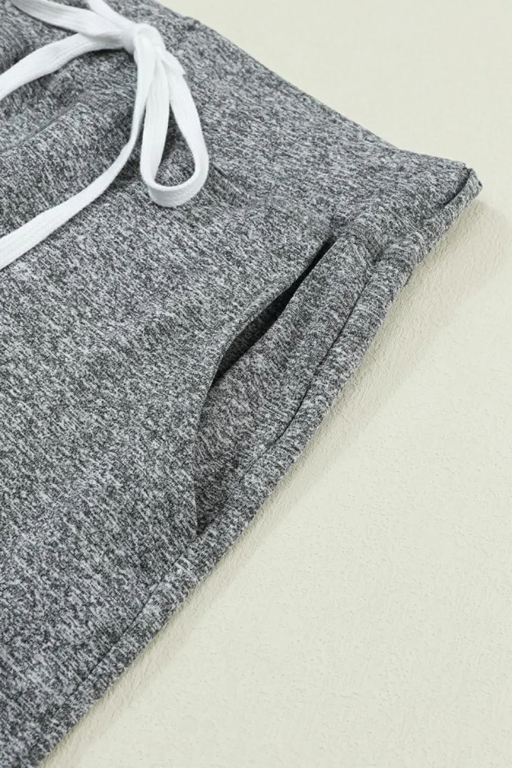New Dear-Lover Drawstring Waist Pocketed Joggers Gray