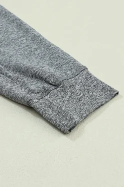 New Dear-Lover Drawstring Waist Pocketed Joggers Gray