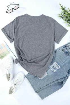 Sale Dear-Lover EVERYONE Was Thinking It Graphic Tee Gray