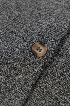 Clearance Dear-Lover Heather Knit Pocketed Button Front Cardigan Gray