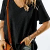 New Dear-Lover High Low Cuffed Tee Gray