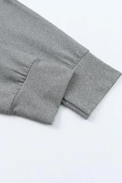 New Dear-Lover High Waist Pleated Pocket Leggings Gray