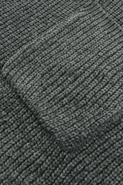 New Dear-Lover Ripped Raw Hem Chunky Pullover Sweater Gray
