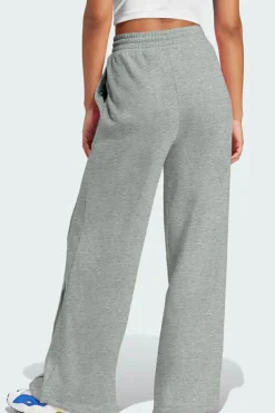 Best Dear-Lover Seamed Drawstring High Waist Wide Leg Sweatpants Gray