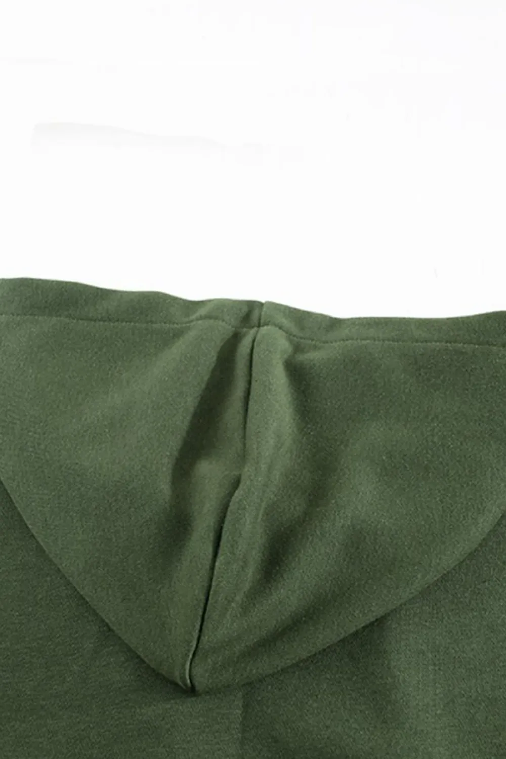Fashion Dear-Lover Casual Solid Color Lace-up Hoodie Green