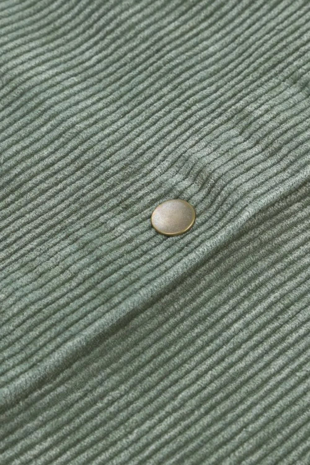 Clearance Dear-Lover Color Block Button Down Hooded Corduroy Jacket Green