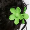 Fashion Dear-Lover Flower Hair Claw Clip Green