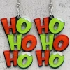 Hot Dear-Lover HO HO HO Dangle Christmas Earrings Green