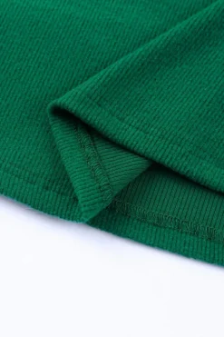 Best Dear-Lover Lace Crochet V Neck Long Sleeve Top Green