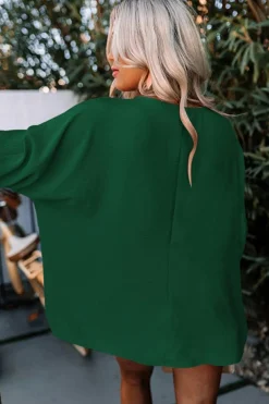 Outlet Dear-Lover Smocked Wrist Shift Top Green