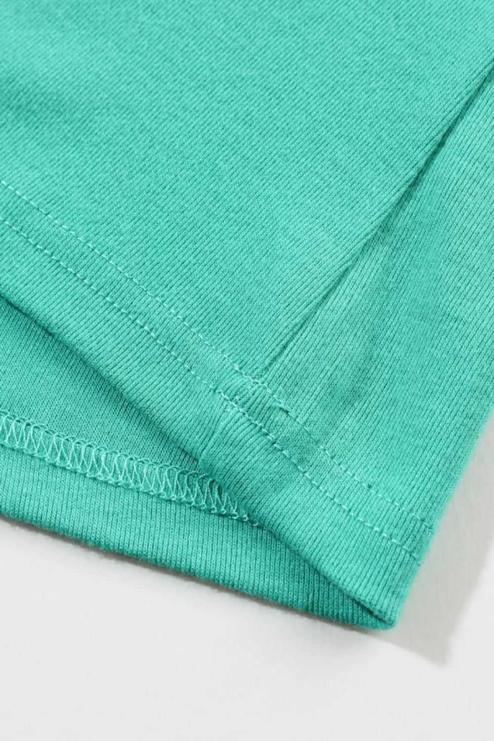 Best Dear-Lover Solid Color Patchwork Long Sleeve Top Green