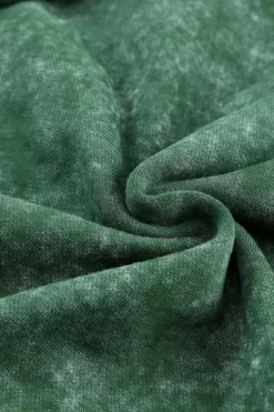 Outlet Dear-Lover Vintage Washed Flap Pocket Button Shacket Green