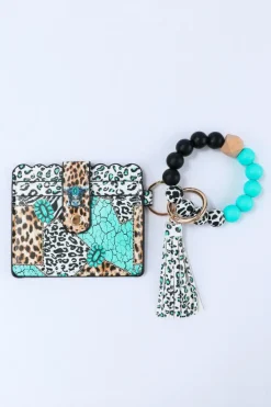 Best Dear-Lover Western Fashion Card Bag Bracelet Key Ring Green