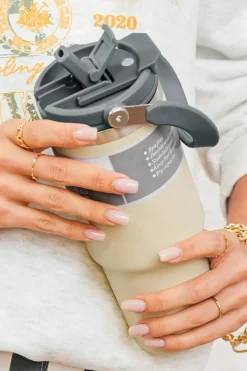 Best Dear-Lover Minimalist Insulated Vacuum Cup with Handle 30oz Jet Stream