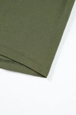Hot Dear-Lover Exposed Seam Detail Double Straps Tank Top Jungle Green