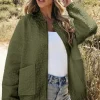 Best Dear-Lover Floral Quilted Jacket Jungle Green